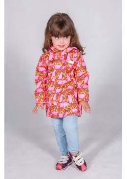 Baby line малиновая демисезонная куртка Зонтики для девочки V 227К-18